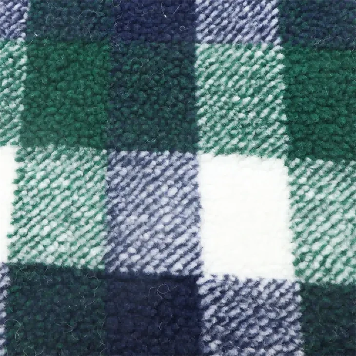 Checker Pattern Flannel Fleece Fabric quotation