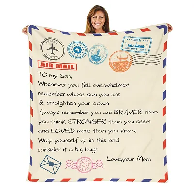 Custom Pattern Letter Blanket