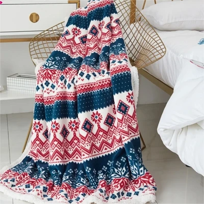 Double Layer Christmas Blanket