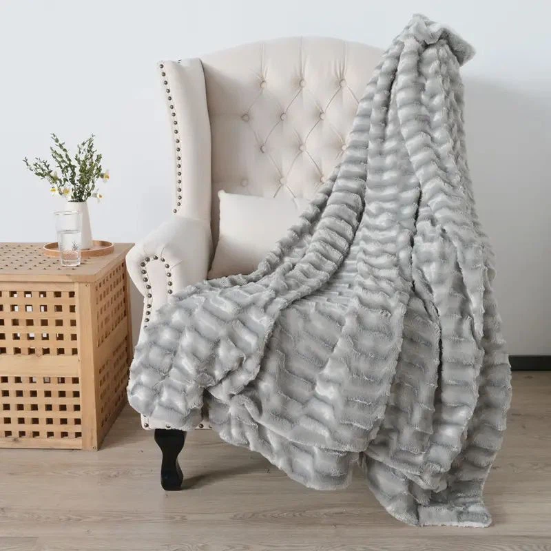 Grey Sherpa Blanket
