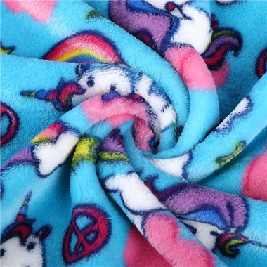 100 ٪ نسيج طباعة البوليستر للأطفال بيجاما