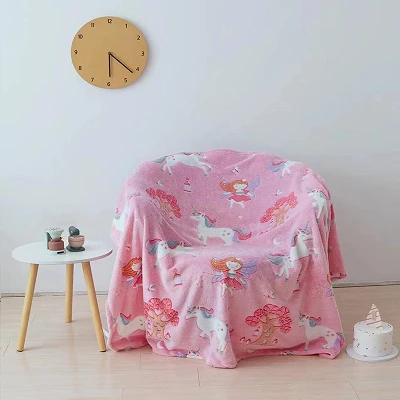 قوس قزح Unicorn Magic Baby بطانية