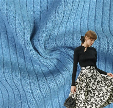 لينة تنفس ضلع مصبوغ عادي النسيج الضلع